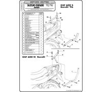 Berceau Arrière Monorack For Suzuki 600 GSF Bandit