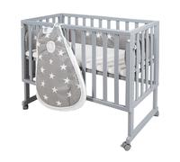 Lit cododo ROBA Safe Asleep 3 en 1 - Gris - Matelas et gigoteuse inclus