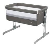 Bebeconfort Calidoo, Lit Cododo Bébé et Berceau Bébé 2-en-1, 0-6 mois (0-9 kg), Berceau Cododo Inclinable, 5 Hauteurs, Grand Matelas Rembourré, Côtés en Filet, Côté Pliable Facilement, Grey Mist