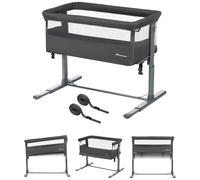Bébé Confort Berceau pliable Zina – cododo 0–6 m, 5 positions, matelas inclinable Mineral Graphite