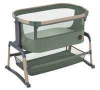 Maxi-Cosi Iora Air Berceau Cododo, Maille Omniprésente, 0-6 Mois (9 kg), Lit Cododo Bebe, Mode Balancelle, 4 Inclinaisons & 5 Hauteurs, Système Coulissant, Facile à Transporter, 2 Roues, Beyond Green