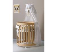 Berceau Convertible en Lit de Bébé Cododo Montessori Cuoricini Leonardo Naturel