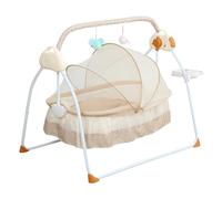 Berceau de bébé électrique berceau bébé berceau automatique balançoire électrique bébé berceau Bluetooth balançoire avec musique sûr bascule pour bébés entre 0 et 24 mois kaki