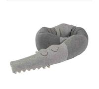 Berceau En Alligator Résistant Aux Ultrasons Pour Nouveau-Né,Pare-Chocs D'oreiller Pour Enfants,Clôture,Literie De Chambre D'enfant,Accessoires De Protection Pour Bébé - Type Grey 185cm