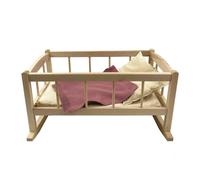 Berceau En Bois Avec Couverture Tricot