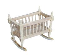 Berceau En Bois Pour Maison De Poupée, Meuble Miniature Simple