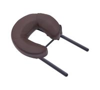 Berceau facial avec oreiller pour table de massage - Appui-tête réglable confortable et robuste - Support de tête de massage - Gris - Café