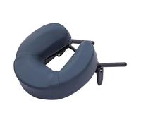 Berceau facial réglable avec oreiller pour table de massage, appui-tête en alliage d'aluminium robuste avec coussin confortable en éponge PU, gris/bleu marine