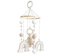 Berceau mobile, 7, 9x19, 3 pouces bébé mobile pour berceau, décor de crèche arc-en-ciel boho, bébé suspendu pour la chambre d'enfants