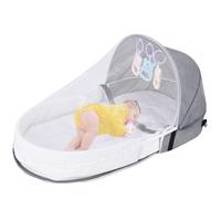 Berceau Portable,Lit Bebe Pliable | Lit Bebe Voyage,Berceau Portable Pour Bébé,couffin De Voyage Pliable,Berceau Portable Pour Bébé Avec Jouets De Développement Et Filet Respirant,Berceau De ge