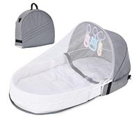 Berceau Portable | Voyage Respirant | Chaise Longue Voyage | Berceau Pliant Dans Le Lit Berceau Pour Bébé | Pliable Avec Filets En Maille Respirante Et Couchette Chevet Pour Nouveauné