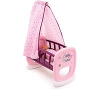 Bercelonnette pour poupon jusqu'à 42cm - SMOBY - BN BERCELONNETTE - Mat tissu déhoussable - Rose - Mixte