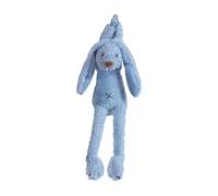 Berceuse Peluche Lapin Richie Ciel Bleu Happy Horse 34 cm Polyester Doux Lavable 30° Normes UE Idéal Sommeil Bébé Confort Sécurité