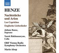 Hans Werner Henze – Berceuses et Arias – Los Caprichos – Chansons d'Amour Anglaises – CD – NAXOS