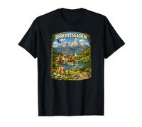 Berchtesgaden, Alpen Berglandschaft mit Königssee Motiv T-Shirt