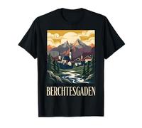 Berchtesgaden Germany Village Alpin rétro T-Shirt