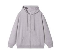 BERCIELY Sweat-Shirts À Capuche Hommes Sport Décontractée Couleur Unie Sweat-Shirt Manches Longues Jeunesse Classique All-Match Mode Veste en Sweat E-Light Grey M