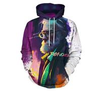 BERCIELY Sweatshirt Homme Modèle Jeunesse Sweats Capuche Hommes Hip Hop Das Neue Pression Pullovers pour Hommes Drôle Performance All-Match Sweat-Shirt Manches Longues Homme AA-03 XL