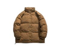 BERCIELY Veste En Coton Hommes Classique Confortable Décontractée Chaud Vesteextérieur Légère Couleur Unie Col Montant Vestes Froide E-Coffee L