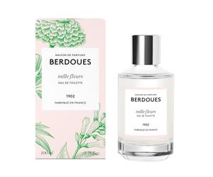 BERDOUES - Eau de Toilette Mille Fleurs - Fragrance florale et enveloppante, 100ml, 95% d’ingrédients naturels, vegan, fabriquée en France