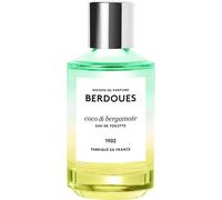 BERDOUES - Eau de toilette Coco & Bergamote 100ml - Parfum femme solaire hespéridé - Notes bergamote, coco & santal - 95% naturel, vegan, fabriqué en France