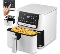Berdsen Airfryer Friteuse à air chaud - 1700 W - 6,5 l - 8 programmes tactiles - Blanc