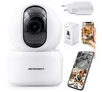 Berdsen Babyphone avec Caméra WiFi IP Caméra 3MP Tuya - Orientable 355°/59° - Mode Nuit, 4 LED IR, Détection de Mouvement, Audio Bidirectionnel, MicroSD