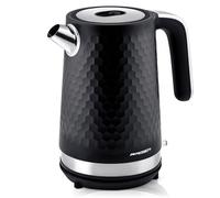 Berdsen Bouilloire avec filtre anti-calcaire 1,7L, capacité 2200W, fond pirouet, silencieux, noir, argent mat