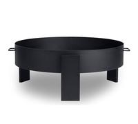 Berdsen Brasero d'extérieur 80 cm en Acier Inoxydable revêtu par pulvérisation Noir
