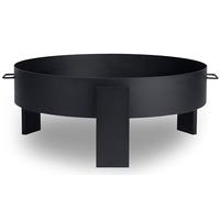 Berdsen Brasero d'extérieur 80 cm en Acier Inoxydable revêtu par pulvérisation Noir