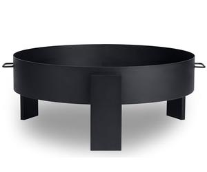 Berdsen Brasero d'extérieur 80 cm en Acier Inoxydable revêtu par pulvérisation Noir