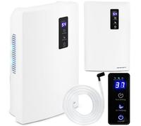 BERDSEN Déshumidificateur - Fonction purification de l'air - Technologie Peltier, UV, Efficace, Facile à utiliser, Travail silencieux, Minuterie - 700 ml par jour - Réservoirs d'eau 2000 ml - Pour des