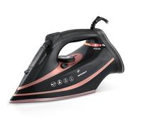 Berdsen Fer à repasser à vapeur - 3000 W - 10 en 1 - Avec semelle en céramique - Réservoir d'eau de 360 ml - Double effet pressing - Noir