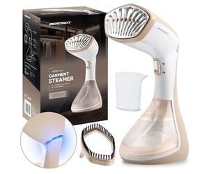 Berdsen Fer à repasser vapeur 1600 W - Fer à vapeur Steamer - Effet vapeur 26 g/min - Réservoir d'eau de 230 ml - Embout avec brosse rembourrée - Blanc