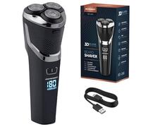 Berdsen Rasoir électrique rotatif pour homme - Avec écran LCD - Noir