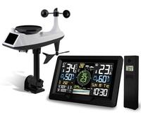 Berdsen Station météo sans fil avec capteur de vent d'application mobile noir blanc