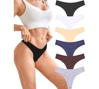 BeReady Tanga Coton Femme String Ficelle Sexy Chic Culotte Stretch sous Vetements Feminins String Invisible Slip Taille Basse Lot de 6