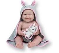 Berenguer - All-Vinyl La Newborn Moments Bunny Theme with Accessory. REAL GIRL!
