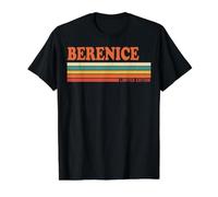Berenice Rétro Prénom Personnalisé Vintage Rayures T-Shirt Graphique avec Valeur