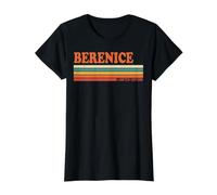 Berenice Rétro Prénom Personnalisé Vintage Rayures T-Shirt Graphique avec Valeur