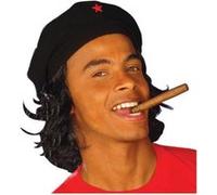 Beret Combattant Avec Cheveux - Noir - Taille Unique noir G