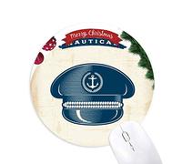 béret de marin navigation océan militaire tapis de souris en caoutchouc de sapin de noël