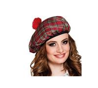 Boland Béret Écossais Rouge Carreaux Adulte Taille Unique