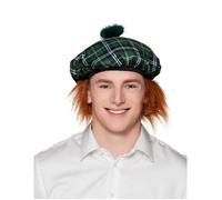 Béret Écossais - Vert - Modèle Écosse - Mixte - Adulte - Extérieur