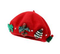 Beret Femme Deguisement Mere Noel Accessoire Bonnet Long Personnalisé Béret Homme Bérets Lumineux Lutin De Cape Rouge Adulte Accessoires Pere Chapeau Noël Père Déguisement Mère Basque Francais