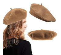 Béret Femme Vintage en Laine et Cachemire - Chaud pour Hiver et Automne - Style Basque et Français - Pour Homme et Artiste