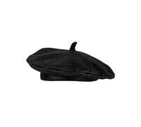 Bérêt Basque Tissu Noir Noir
