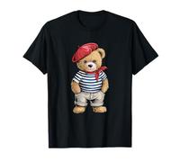 Béret français Ours mignon pour fan de France Français T-Shirt