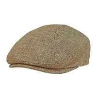 Beret Homme Casquette De Lierre Bleue pour Femmes Et Hommes, Béret De Chauffeur De Taxi, Chapeau Gatsby, Printemps Été, Respirant, Vintage, Chapeaux Plats, Kaki, 56-58Cm