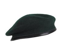 Béret homme - UNBEKANNT - Béret Commando - Olive - Taille 60 - 100% laine - Doublure 100% coton - Fermeture cordon